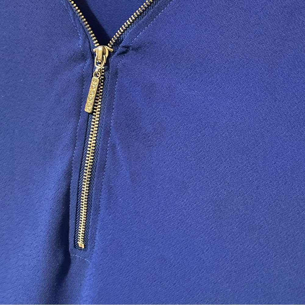 89th + Madison Royal Blue Zip Up Sleeveless Blouse Sz. 3X - Picture 3 of 11